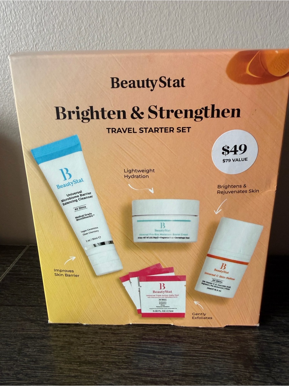 BeautyStat Brighten & Strengthen Travel Starter Set
